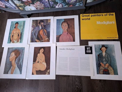 Vintage amedeo modigliani - 6, x