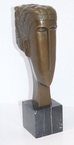 Bronze skulptur figur - skulptur,