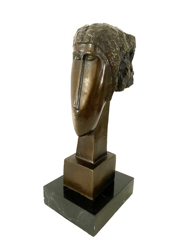 Bronze büste modigliani kopf - büste,